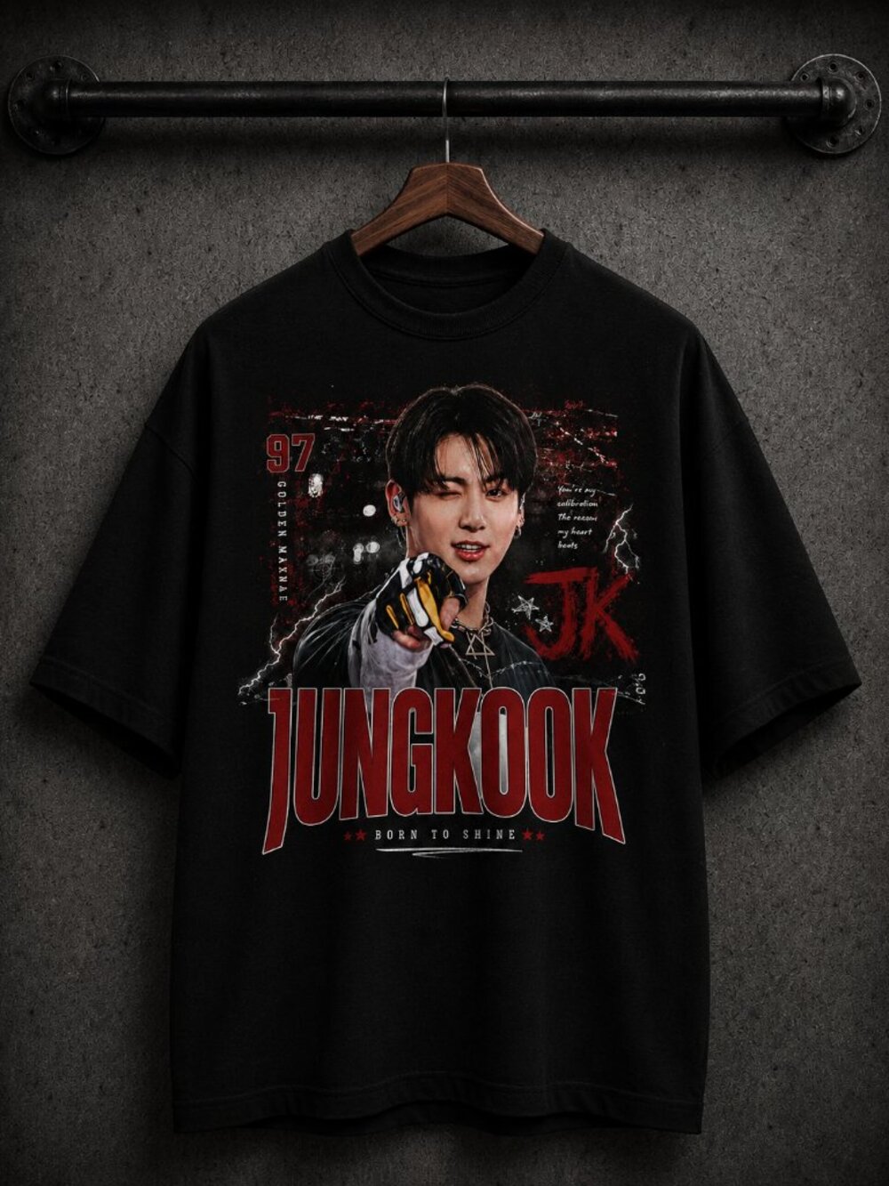 Jungkook shirt,Korean Pop Aesthetic Streetwear,Concert Outfit T Shirt